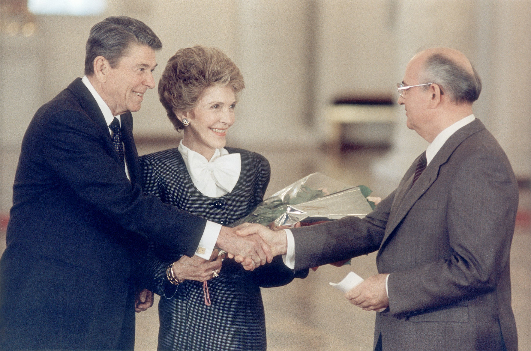 1988: Ronald Reagan and Mikhail Gorbachev